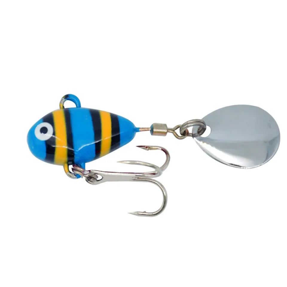 ALASICKA 1PCS VibeMaster: 10g Mini Metal Fishing Lure with Spoon Sinking Bait