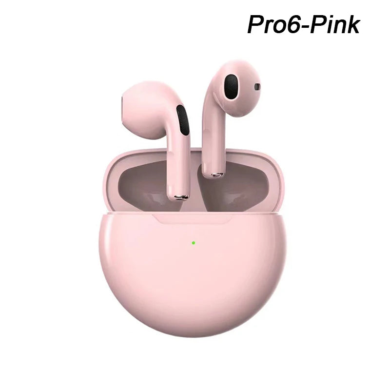 Original Pro 6 TWS Wireless Bluetooth Earphones Headphones Mini Fone Earphone Stereo Sport Headset For Xiaomi Android Earbuds - Surpriseshopper.com