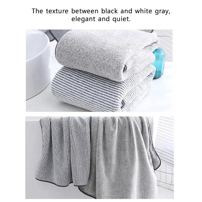 1PCS Thickened Bath Towels for The Body Microfiber Towel for Gym Sports Shower Robe for Spa Beath Home - Surpriseshopper.com