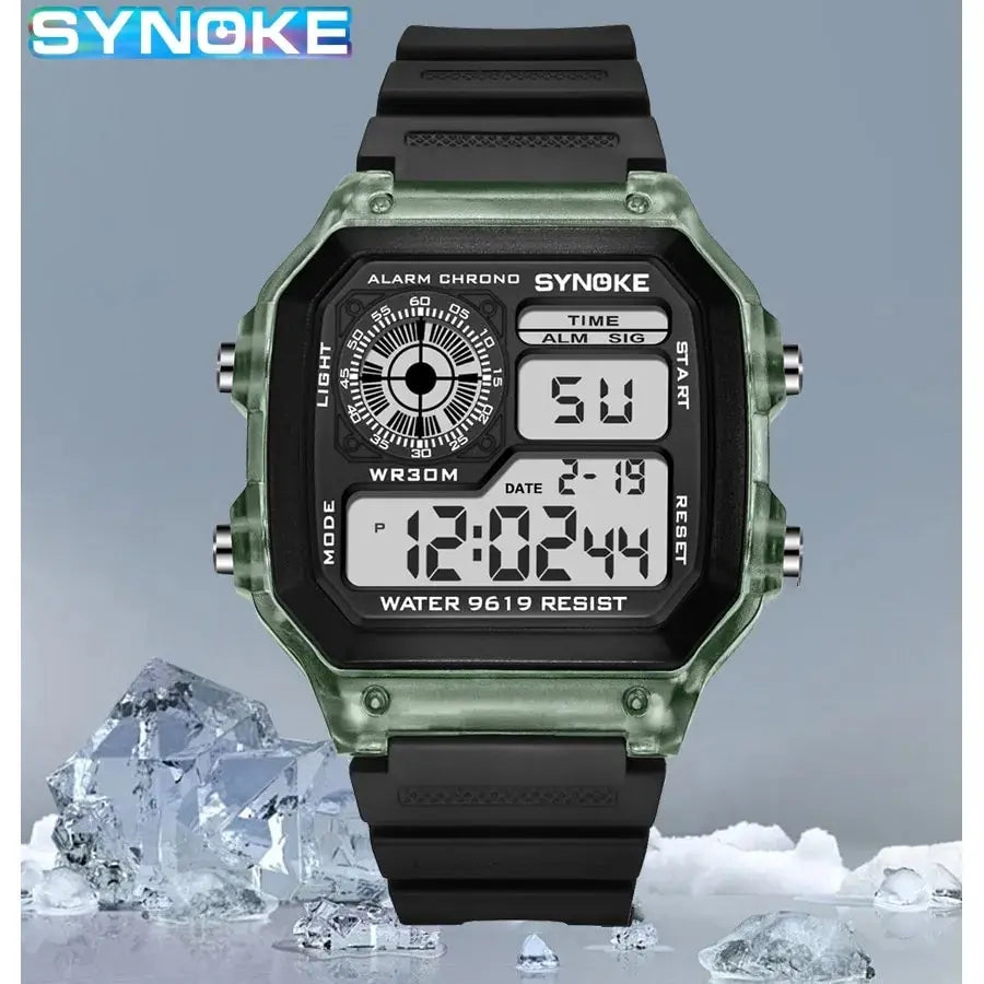 SYNOKE Digital Watches Men Sports Luminous Multifunction Waterproof Women Wristwatch Outdoor and Running Student Seven Lights - Surpriseshopper.com