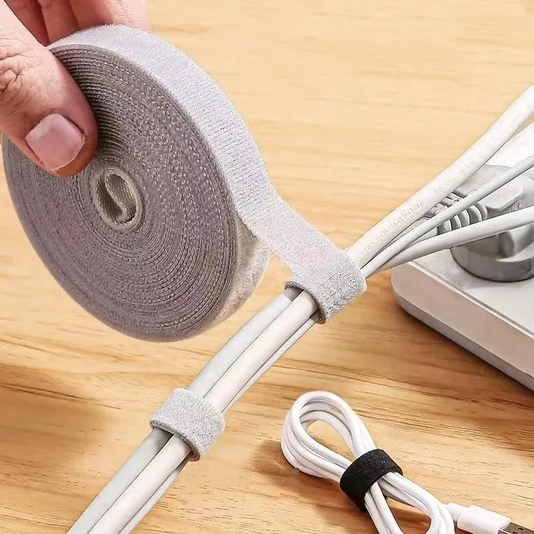 1/5M Cable Organizer Cable Management Wire Winder Tape Earphone Mouse Cord Management Ties Protector For iPhone Xiaomi Samsung - Surpriseshopper.com