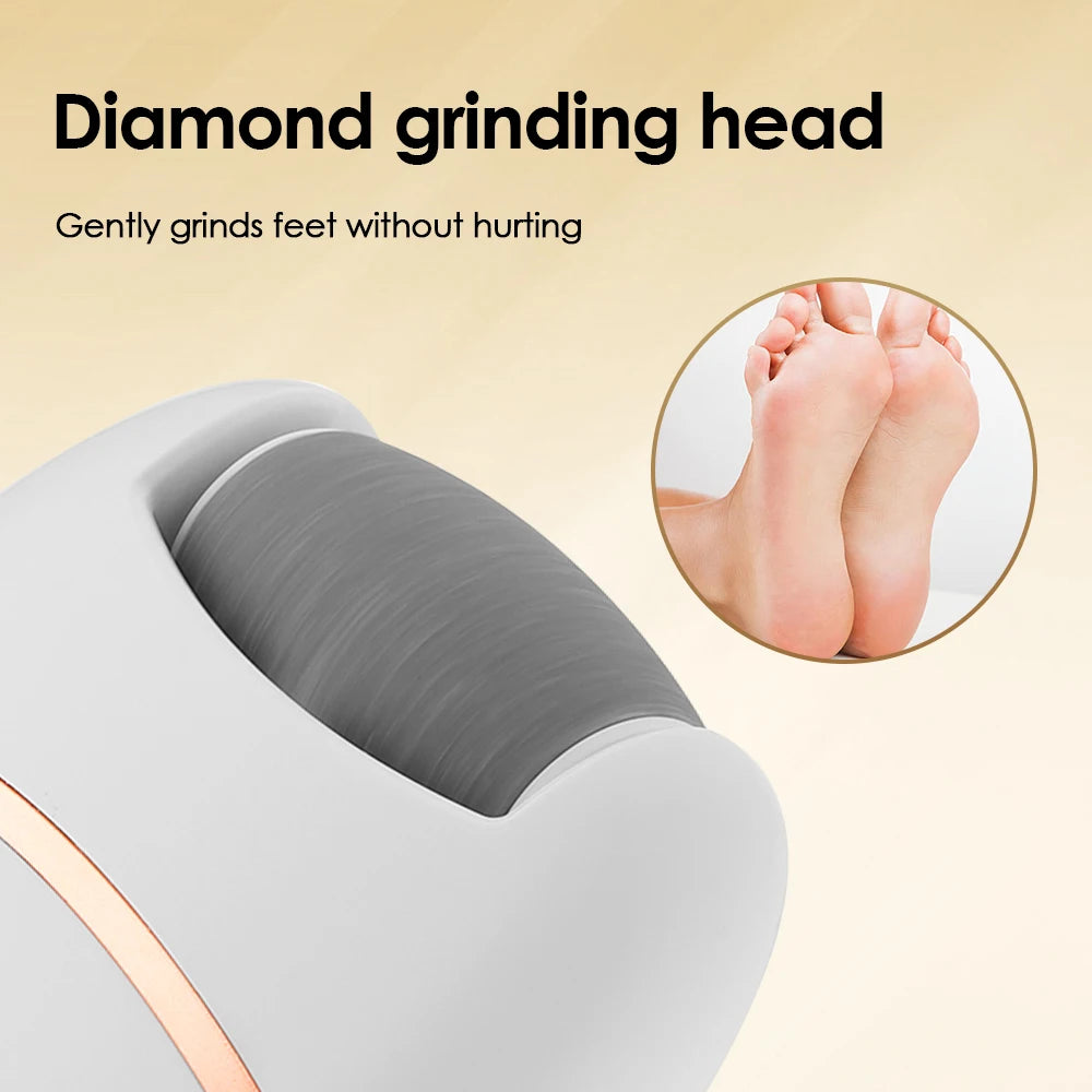 Electric Foot Grinder 2 Gears Automatic Pedicure Tool Remove Deadskin Calluse Dead Skin Scrubber Polishing Exfoliation Feet Care