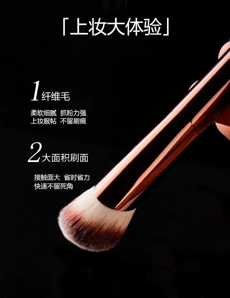 1pc Quick Angled Foundation Makeup brushes Concealer Liquid Foundation Make up brush exquisite Beauty tool Metal Handle