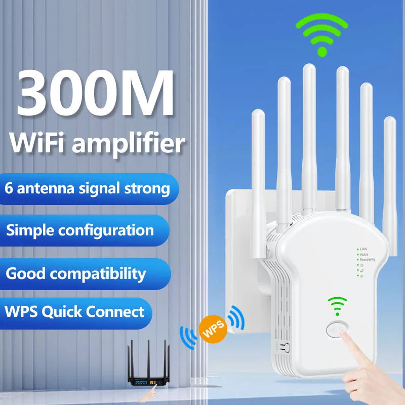 WiFiBoost: Powerful 1200Mbps Dual Band Repeater – Say Goodbye to Dead Zones!