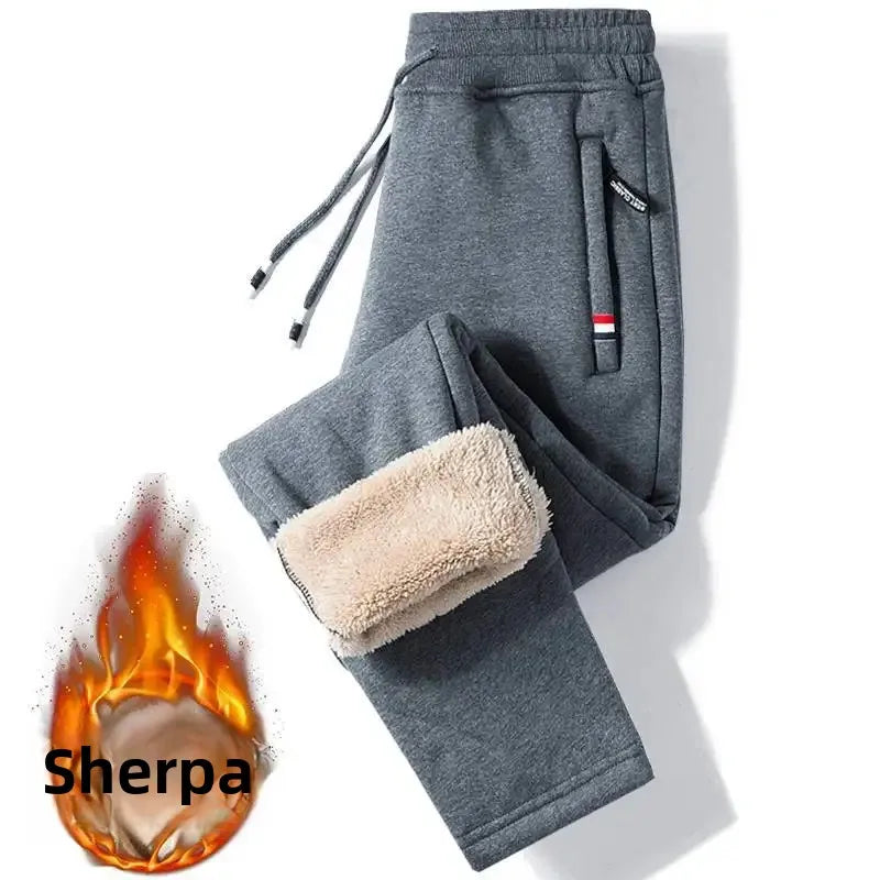 Trendy Wear-Resistant Sheep Velvet Pants For Men Casual Korean Style Slim Fit Autumn/Winter Loose Fit Trousers