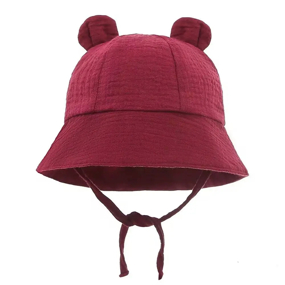 1pc TinyTrekker: Kids' Soft Cotton Adventure Bucket Hat