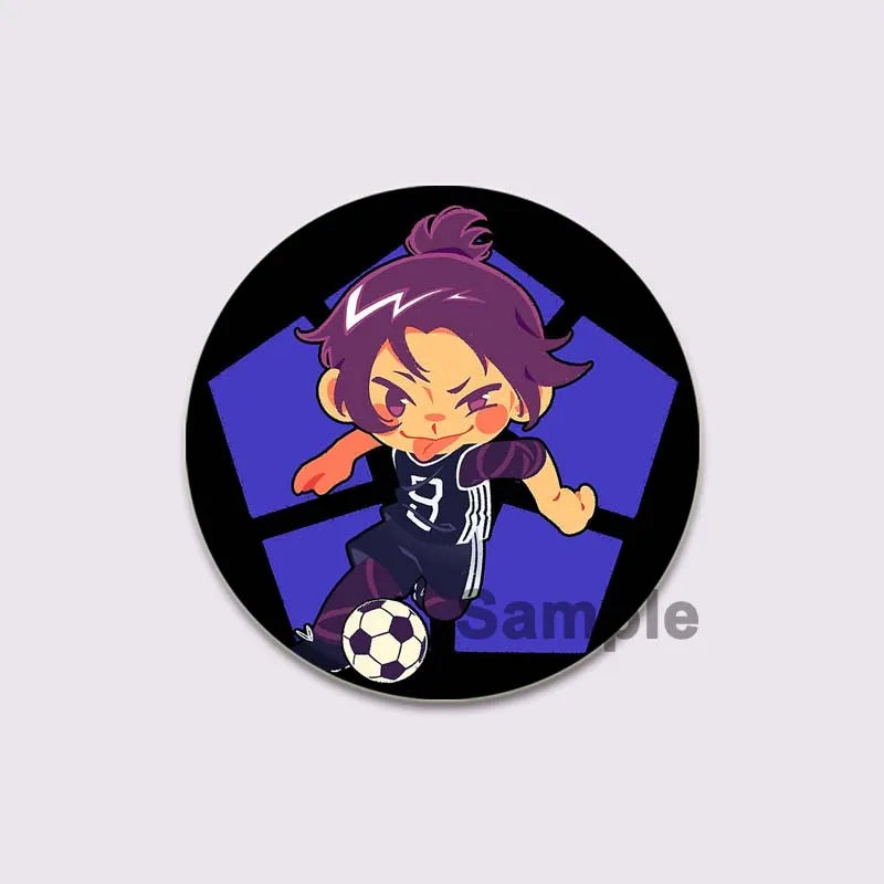 BLUE LOCK Anime Brooches Meguru Bachira/Yoichi Isagi/Hyouma Chigiri/Rensuke Kunigami Cartoon Badge Jacket Jeans Lapel Pins Gift Surpriseshopper.com