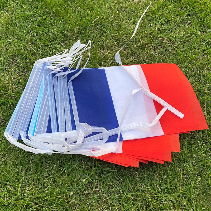 Aerlxemrbrae  FestiFrance: 20-Piece French Bunting Flag Set