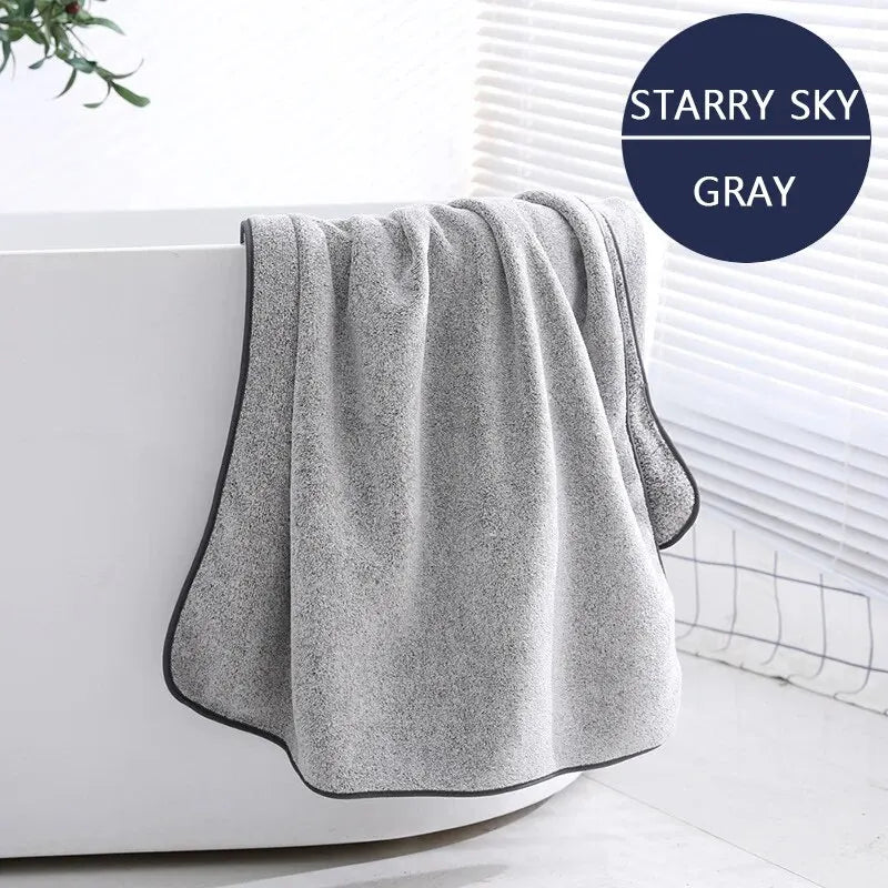 1PCS Thickened Bath Towels for The Body Microfiber Towel for Gym Sports Shower Robe for Spa Beath Home - Surpriseshopper.com