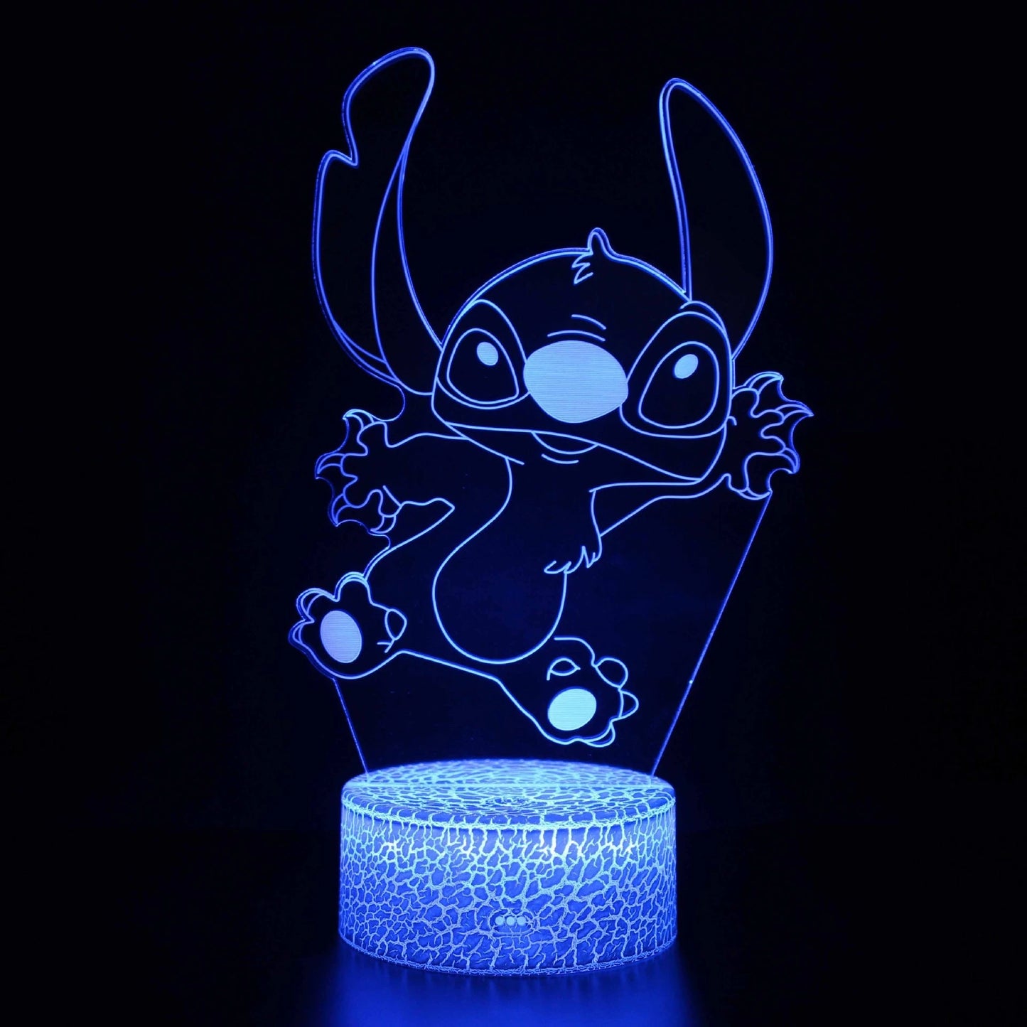 3D Illusion Stitch Night Light with Remote Control and Smart Touch Room Decor Lamp Birthday Valentine's Day Christmas Gifts