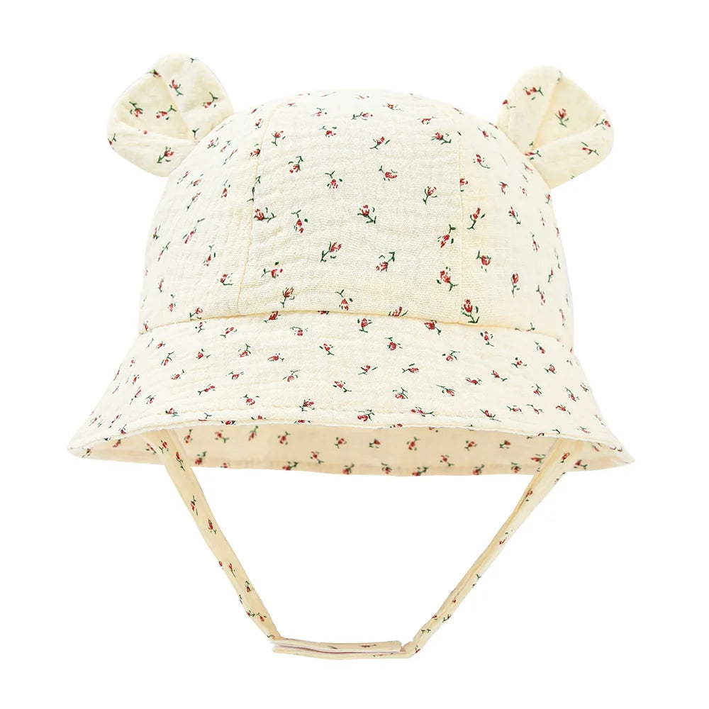 1pc TinyTrekker: Kids' Soft Cotton Adventure Bucket Hat