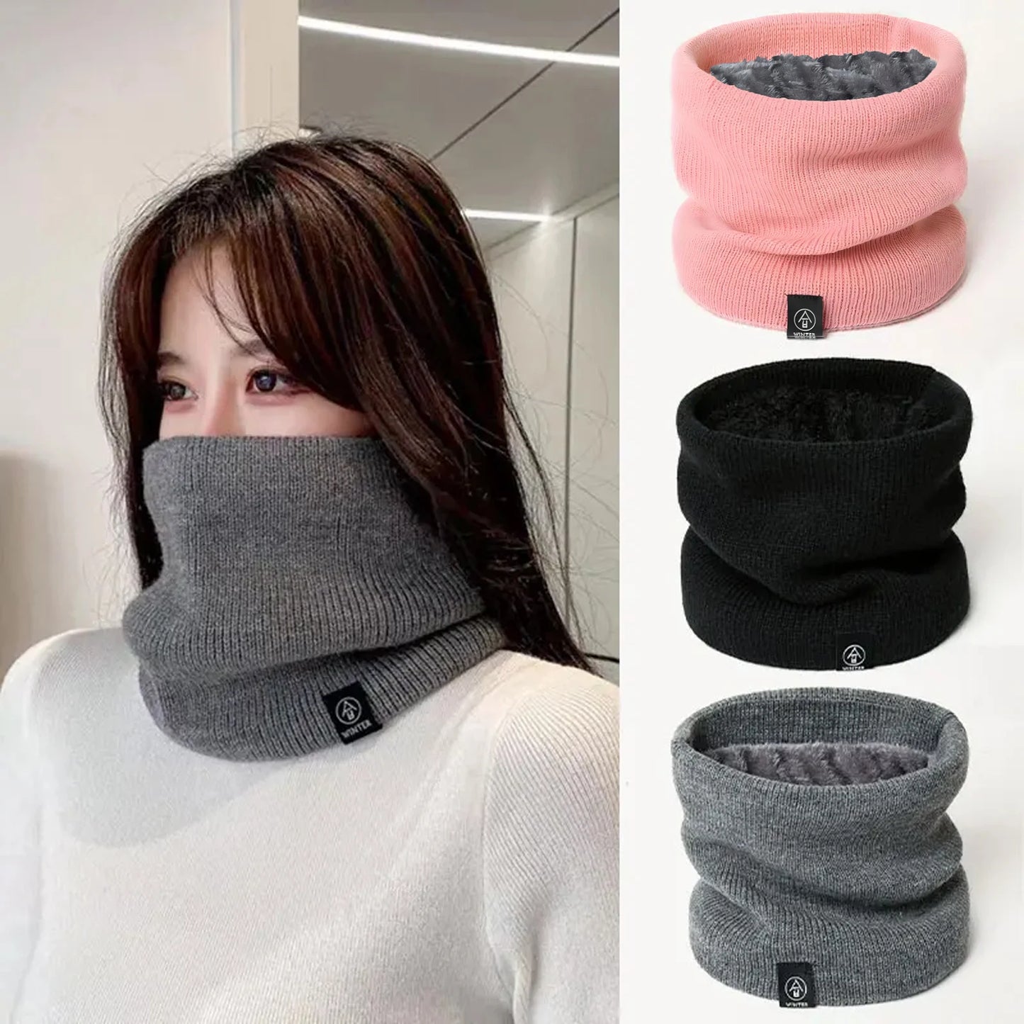 Women Men Cozy Comfort: Unisex Cashmere-Like Winter Scarf