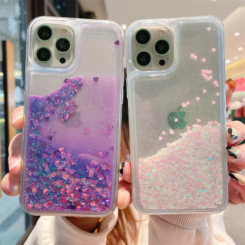 For Redmi Note 13 Pro 4G Case TPU Soft Quicksand Phone Cases for Xiaomi Redmi Note 13 Note13 Pro 13Pro 4G Bling Glitter Cover