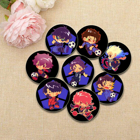 BLUE LOCK Anime Brooches Meguru Bachira/Yoichi Isagi/Hyouma Chigiri/Rensuke Kunigami Cartoon Badge Jacket Jeans Lapel Pins Gift Surpriseshopper.com