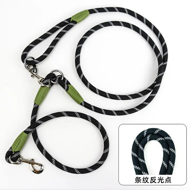 SafeWalk: Ultimate Reflective Nylon Dog Leash – Safety Meets Comfort