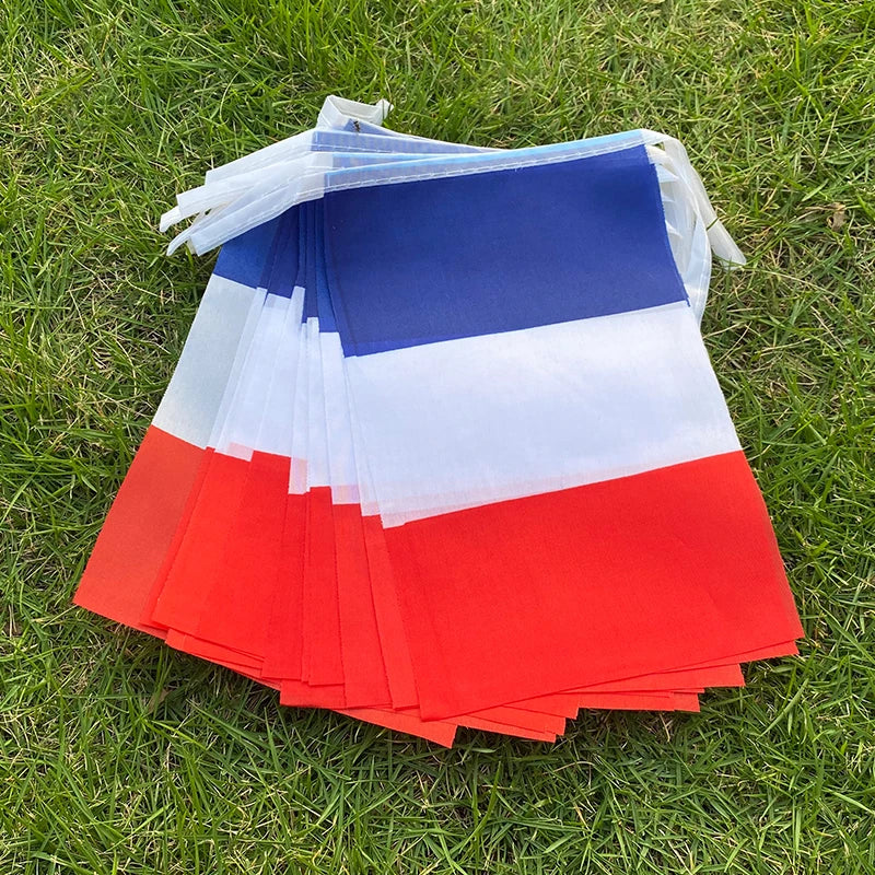 Aerlxemrbrae  FestiFrance: 20-Piece French Bunting Flag Set