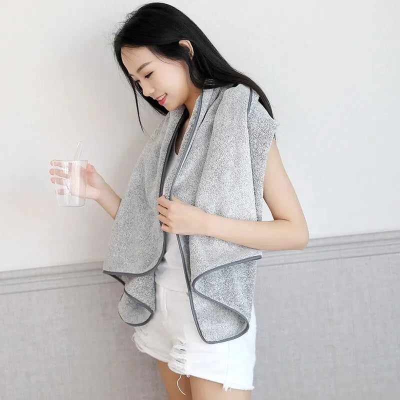 1PCS Thickened Bath Towels for The Body Microfiber Towel for Gym Sports Shower Robe for Spa Beath Home - Surpriseshopper.com