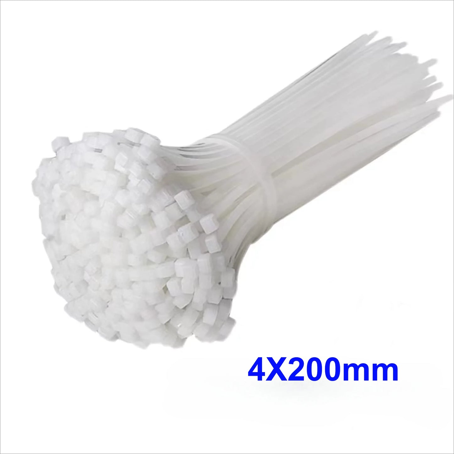 500/100Pcs Plastic Nylon Cable Ties Self-locking Cord Ties Straps Adjustable Cables Fastening Loop Home Office Wire Zip Ties