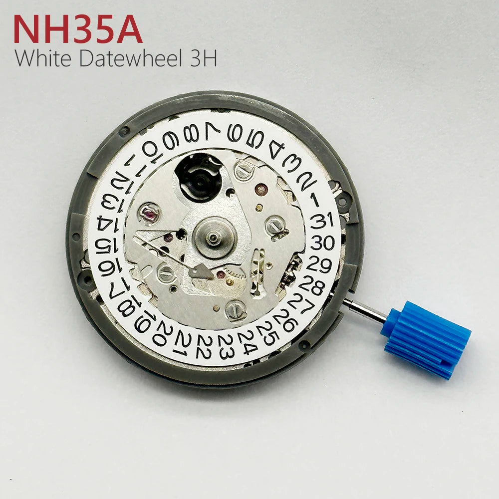 Japan Genuine NH35 Automatic Mechanical Movement High Accuracy 24 Jewels Mod Watch Replacement NH35A Date at 3:00 - Surpriseshopper.com