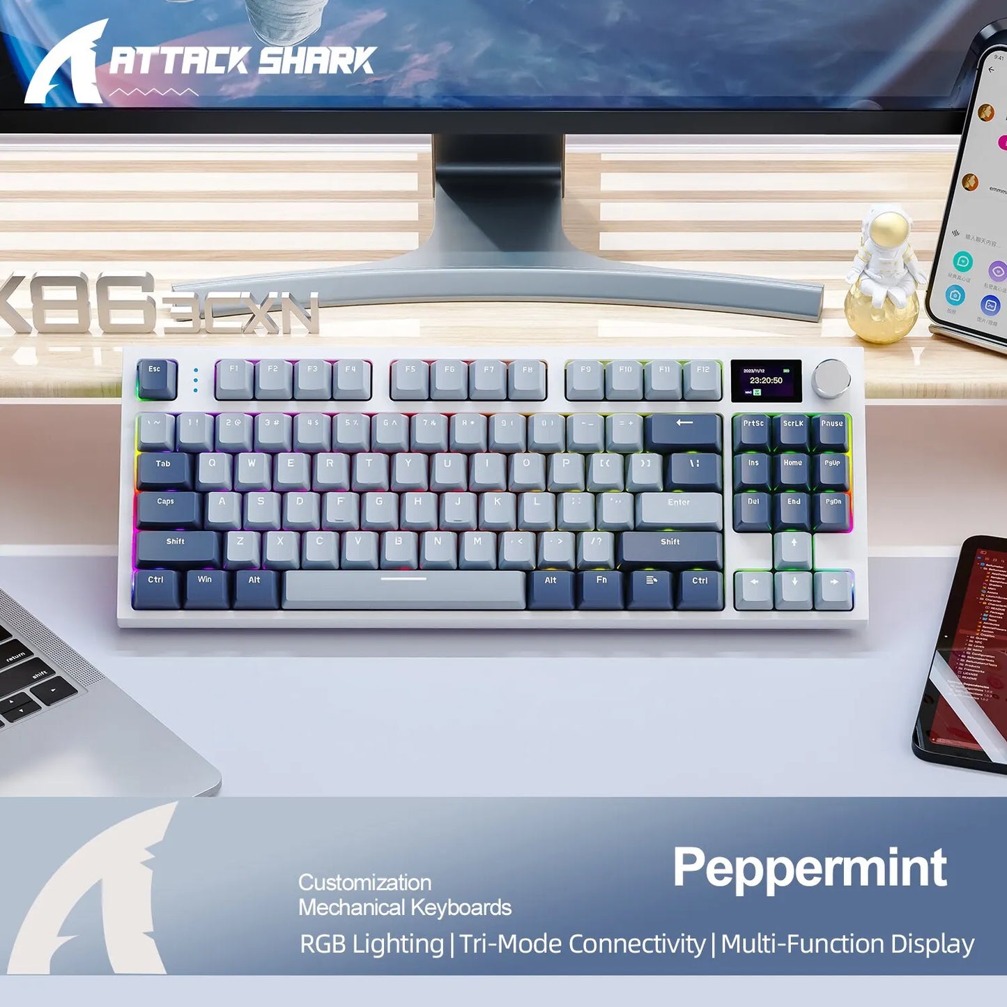 KeyMaster Pro: K86 Wireless Mechanical Gaming Keyboard