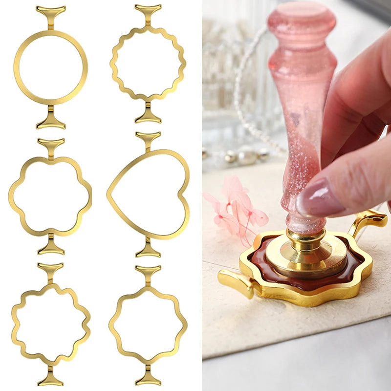 CraftSeal: Elegant Round & Heart Wax Seal Mold Set