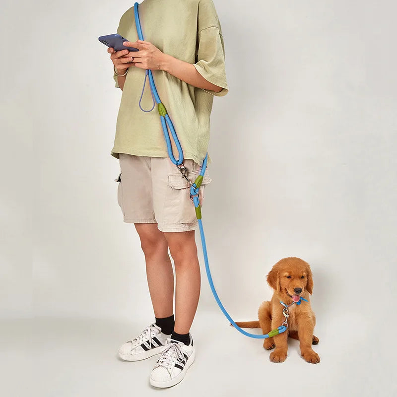 SafeWalk: Ultimate Reflective Nylon Dog Leash – Safety Meets Comfort