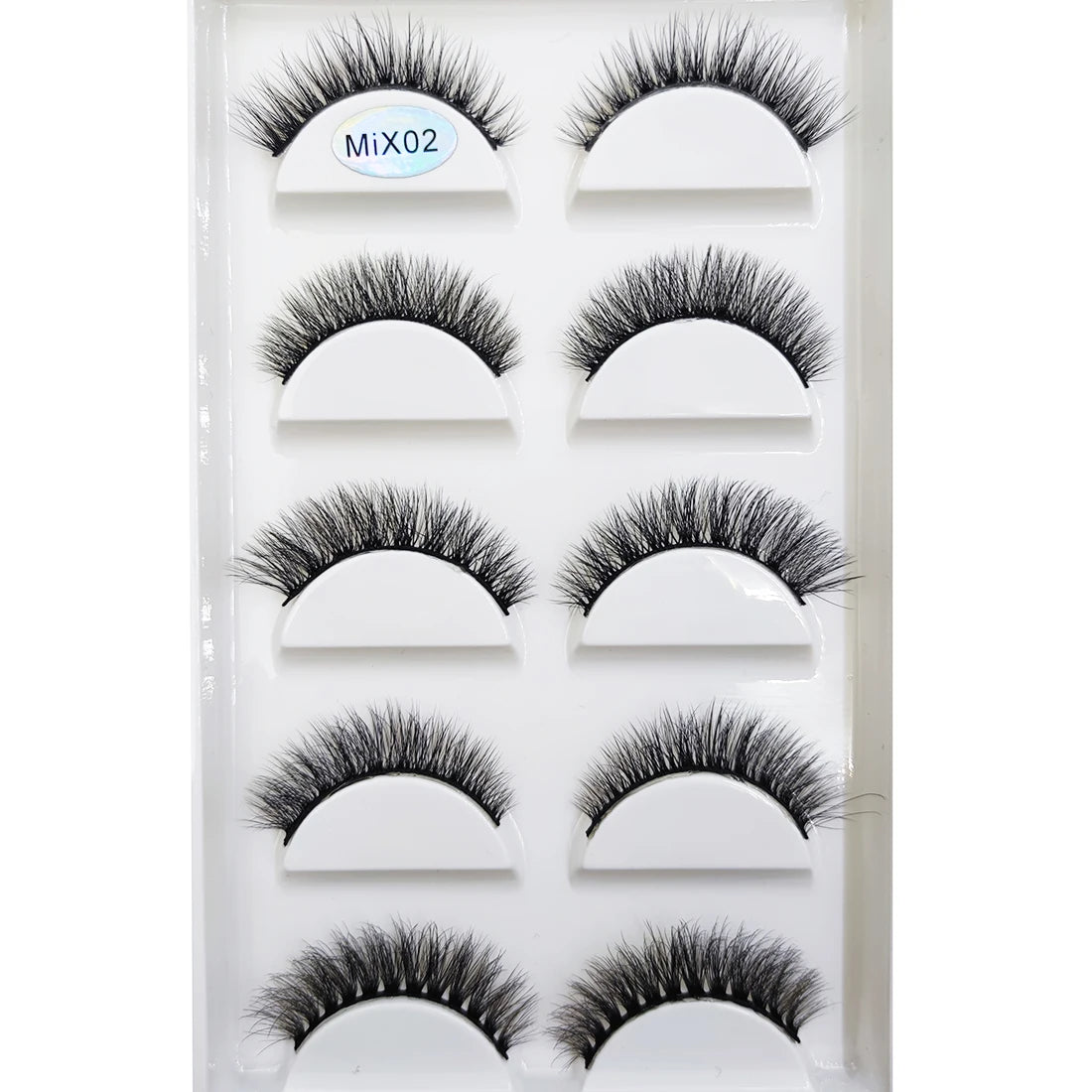 New 5 Pairs Natural 3D False Eyelashes Makeup Mink Eyelash Fake Eye Lashes Faux Cils Make Up Beauty Maquillaje Tools H13 Cat