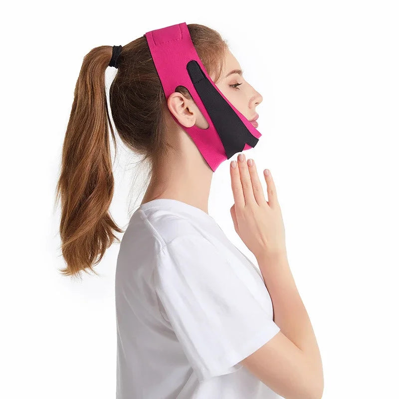 Elastic Face Slimming Bandage V Line Face Shaper Women Chin Cheek Lift Up Belt Facial Anti Wrinkle Strap Face Care Slim Tools - Surpriseshopper.com