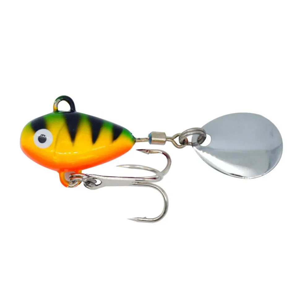 ALASICKA 1PCS VibeMaster: 10g Mini Metal Fishing Lure with Spoon Sinking Bait