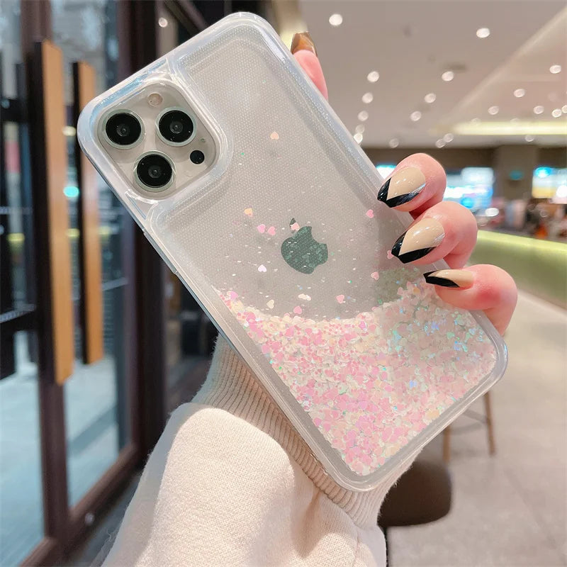 For Redmi Note 13 Pro 4G Case TPU Soft Quicksand Phone Cases for Xiaomi Redmi Note 13 Note13 Pro 13Pro 4G Bling Glitter Cover