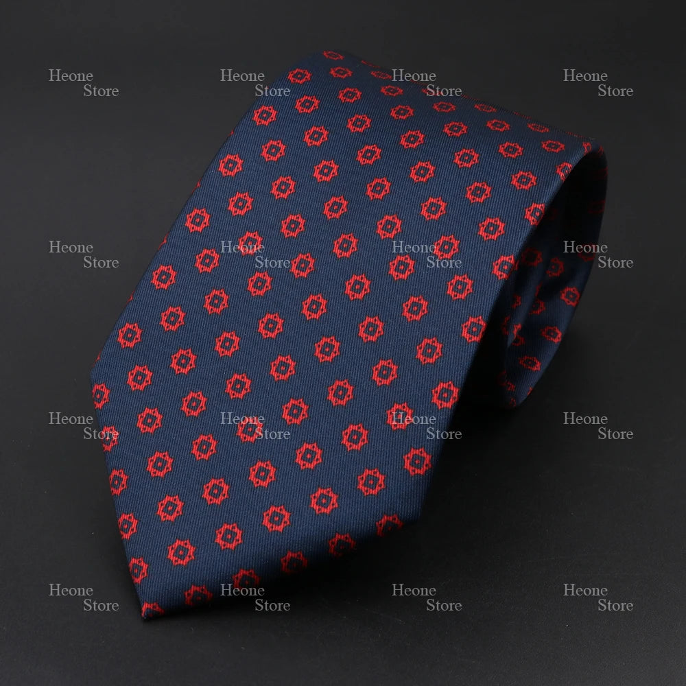 Super Soft Bohemian Silk Polyester Ties For Men Novelty Design Blue Light Color Wedding Office Business Gravata Printed Tie Gift