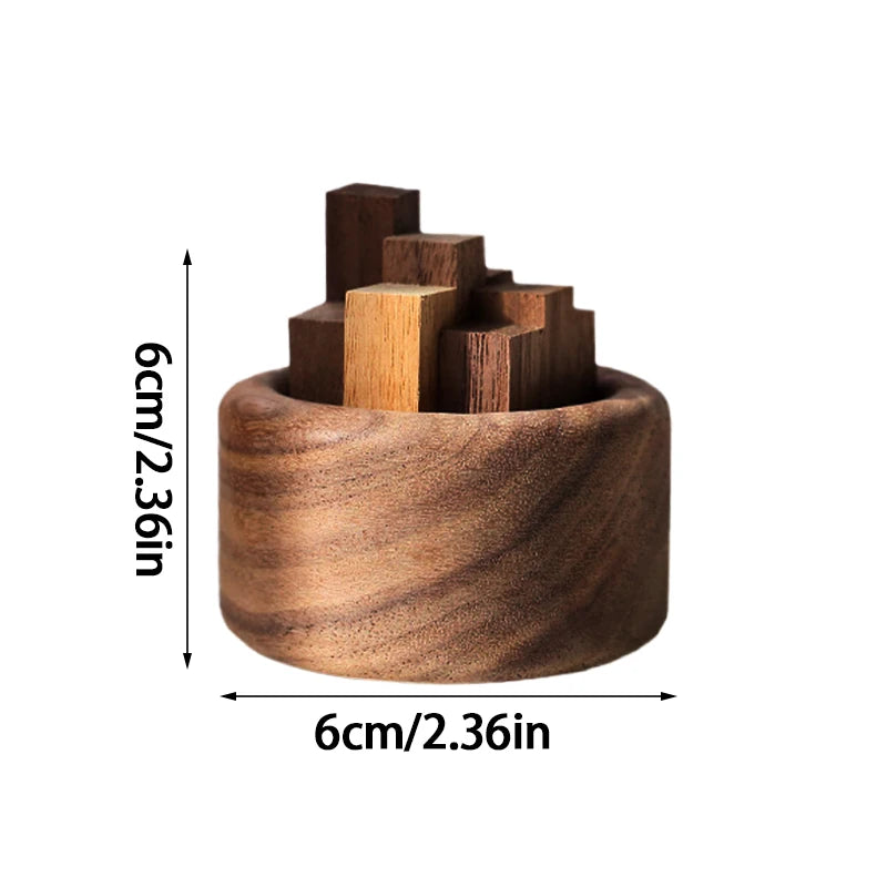 1PC Essential Oil Diffuser Wood Unique Eco-Friendly Fireless Aroma Aromatherapy Fragrance Diffused Home Office Decoration Crafts