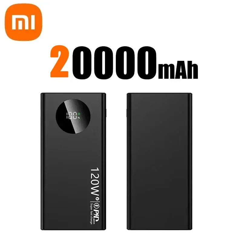 Xiaomi 120W 50000mAh High Capacity Power Bank Fast Charging Powerbank Portable Battery Charger For iPhone Samsung Huawei 2025