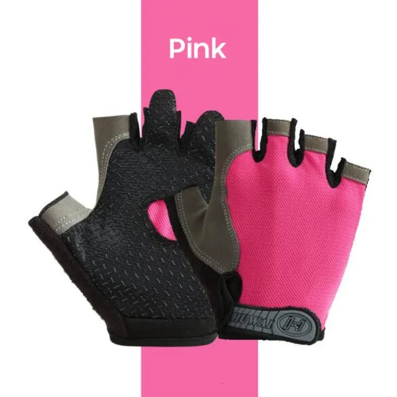 Half Finger Cycling Gloves Men Women Anti Slip Shock Breathable Summer Bicycle Gloves Fingerless Sports Gym Training Bike Gloves