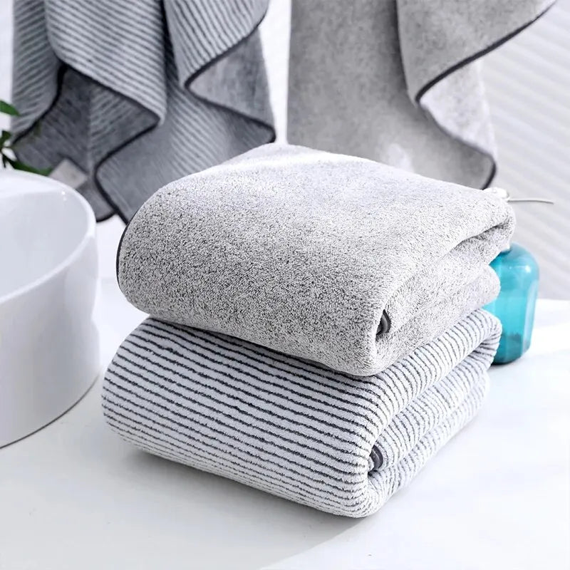 1PCS Thickened Bath Towels for The Body Microfiber Towel for Gym Sports Shower Robe for Spa Beath Home - Surpriseshopper.com