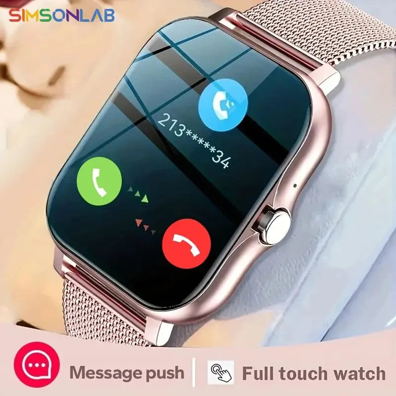 2023 Smart Watch Android Phone 1.44'' Inch Color Screen Bluetooth Call Blood Oxygen/Pressure Monitoring Smart Watch Women Men - Surpriseshopper.com