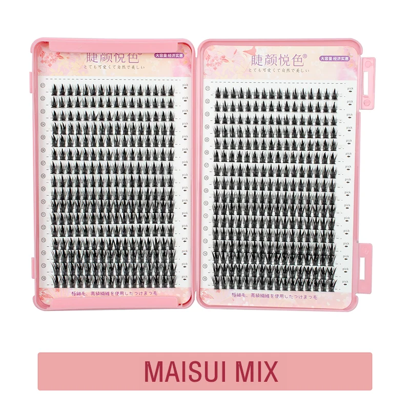 MIZ BARN 32 Rows Eyeslashes Extension Personal EyeLash Professional Makeup Individual Cluster Grafting Wholesale False Eyelashes