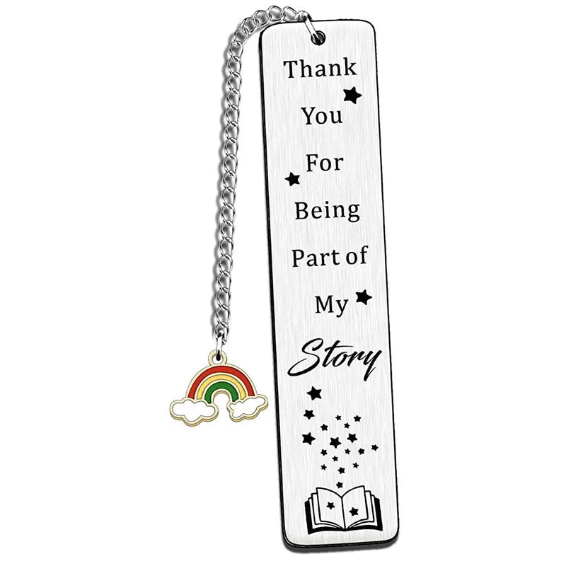 Stainless Steel Bookmark Graduation Season Gift Laser Engraving Thank You Teacher's Day Commemorative Gifts Christmas Metal - Surpriseshopper.com