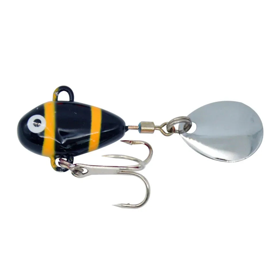 ALASICKA 1PCS VibeMaster: 10g Mini Metal Fishing Lure with Spoon Sinking Bait