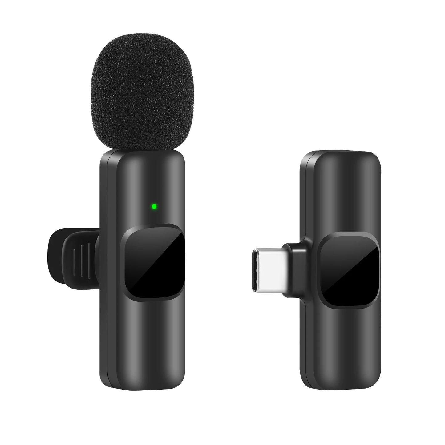 New Wireless Lavalier Microphone Portable Audio Video Recording Mini Mic for iPhone Android Live Broadcast Gaming Phone Mic - Surpriseshopper.com