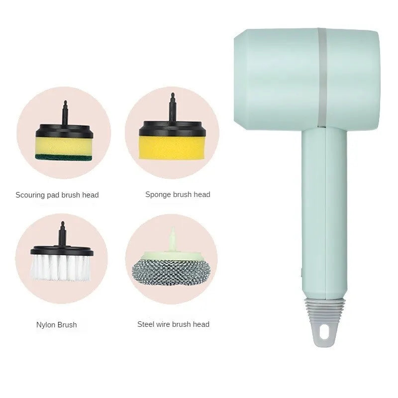 CleanMaster Pro: USB Rechargeable 4-in-1 Electric Cleaning Brush