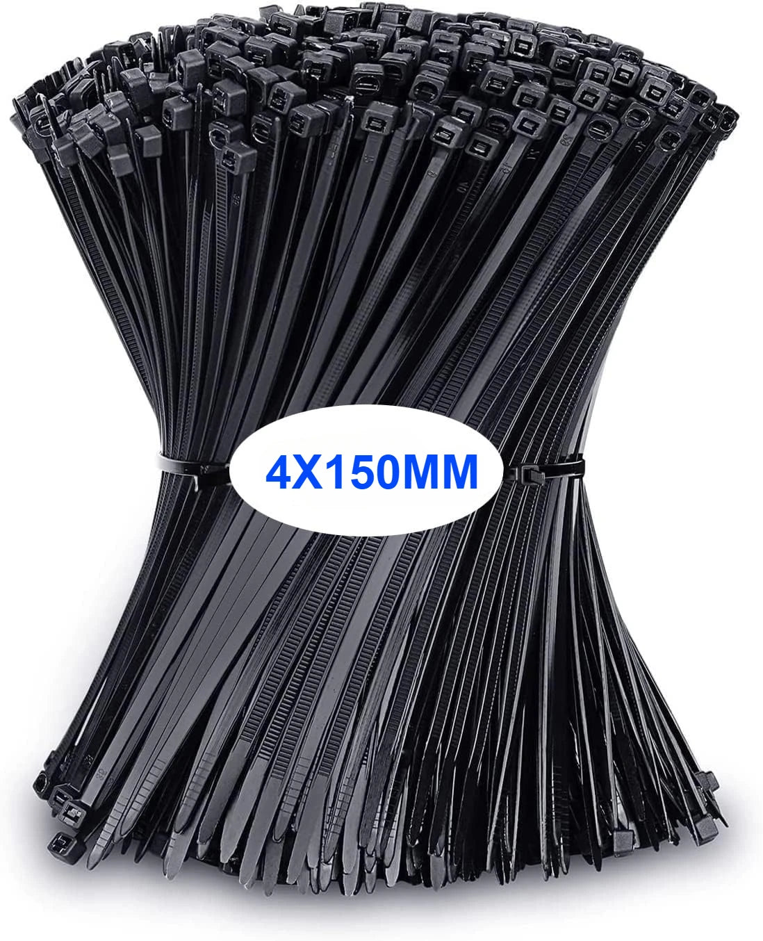 500/100Pcs Plastic Nylon Cable Ties Self-locking Cord Ties Straps Adjustable Cables Fastening Loop Home Office Wire Zip Ties