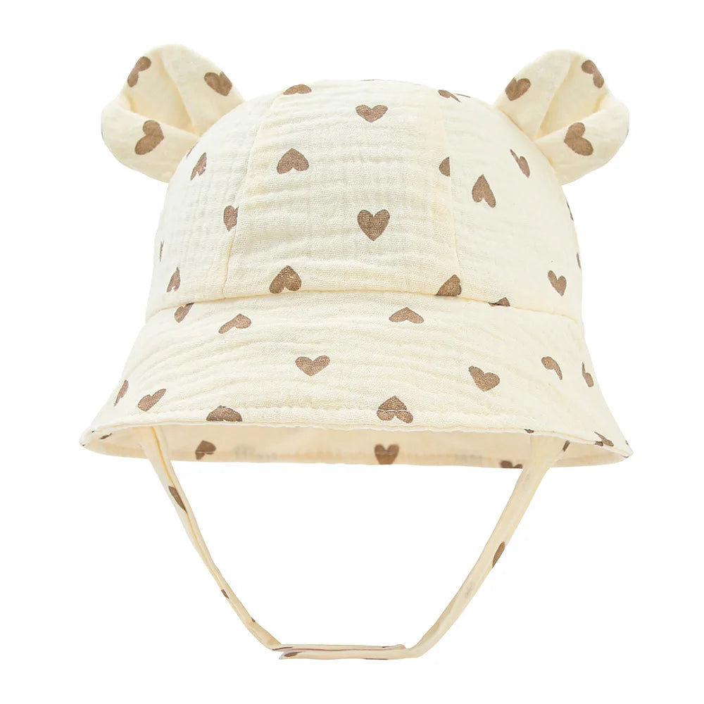 1pc TinyTrekker: Kids' Soft Cotton Adventure Bucket Hat