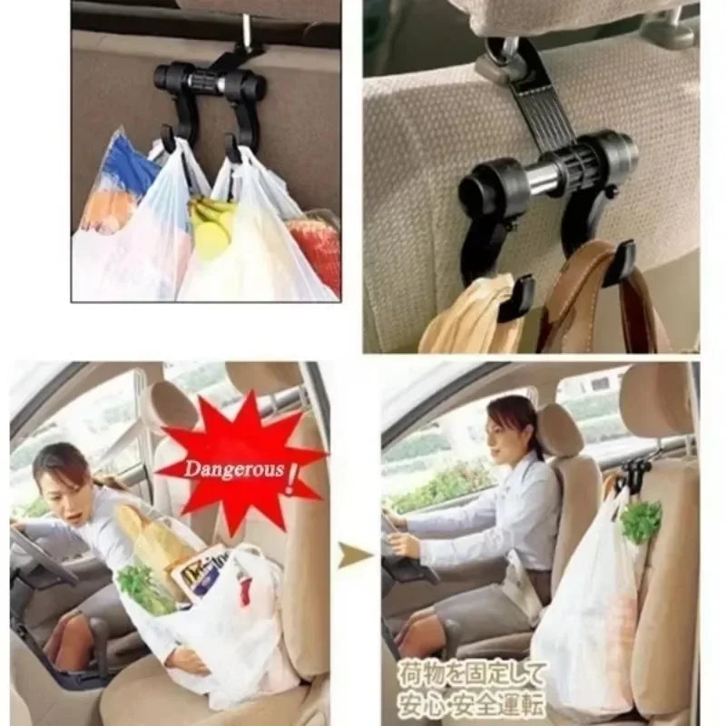 2Pcs Car Hook Hero: Universal Seat Storage Solution