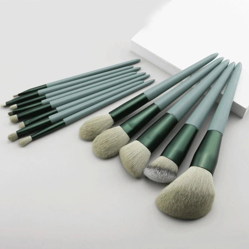 13 PCS Makeup Brushes Set Eye Shadow Foundation Women Cosmetic Brush Eyeshadow Blush Beauty Soft Make Up Tools Bag