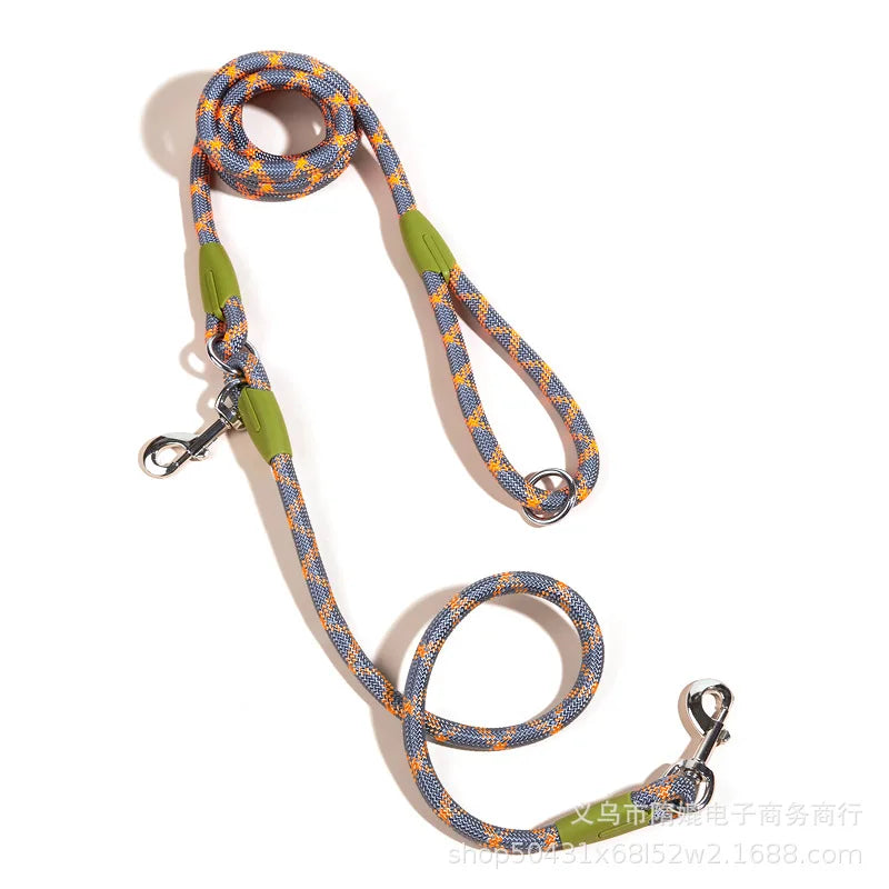 SafeWalk: Ultimate Reflective Nylon Dog Leash – Safety Meets Comfort