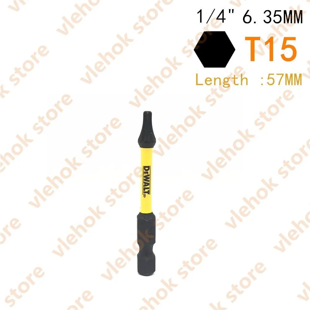 DEWALT 6.35MM 1/4" Bits High Electric Screwdriver Driver Drill Bit Set High Hardness Screwlock Sleeve Power Impact