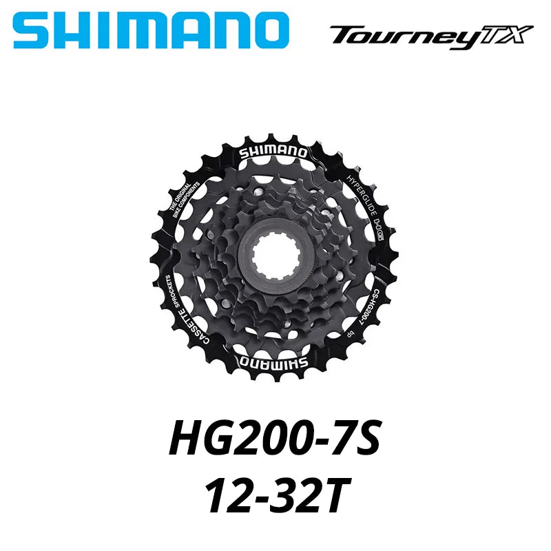 Shimano TOURNEY TX HG200 CS 7 8Speed Cassette Sprocket CS-HG200 7s 8S 8v 7v 12-28T 12-32T Mountain Bike MTB Chains 32T 28T