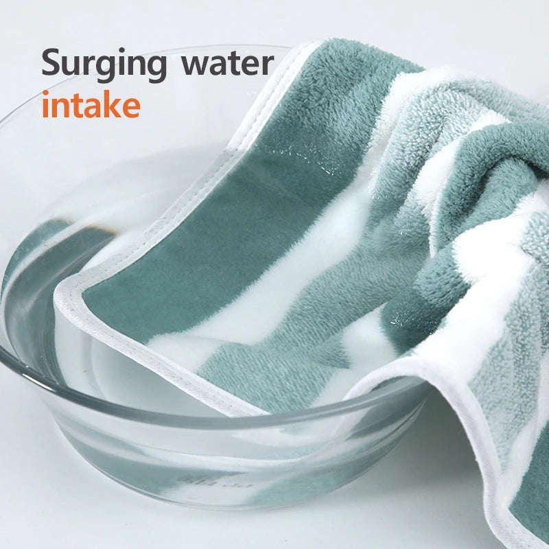 1 Pc Thickened Absorbent Bath Towel Soft Face Towel for Home - Surpriseshopper.com