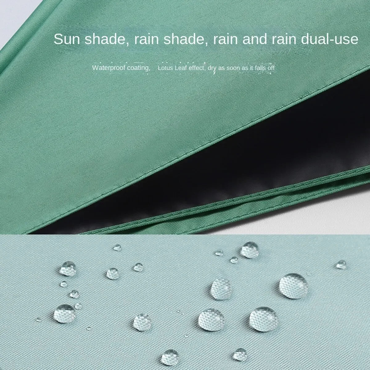 Capsule Umbrella Portable Mini Sunshade Sunscreen Rain Umbrella Black Rubber Alloy Handle Foldable Sun Rain Dual Use - Surpriseshopper.com